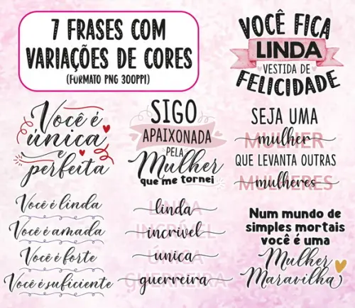 Kit Digital Dia Internacional da Mulher - Cute