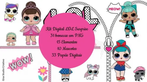 KIT DIGITAL LOL SURPRISE - BEM COMPLETO