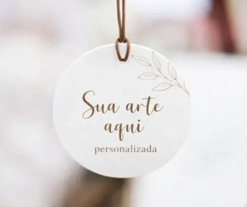 Tag Personalizada 4cm - Só Frente - Tiragem Pequena