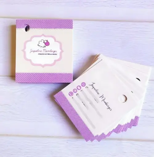 Tag Personalizada Quadrada 4cm - Frente e Verso