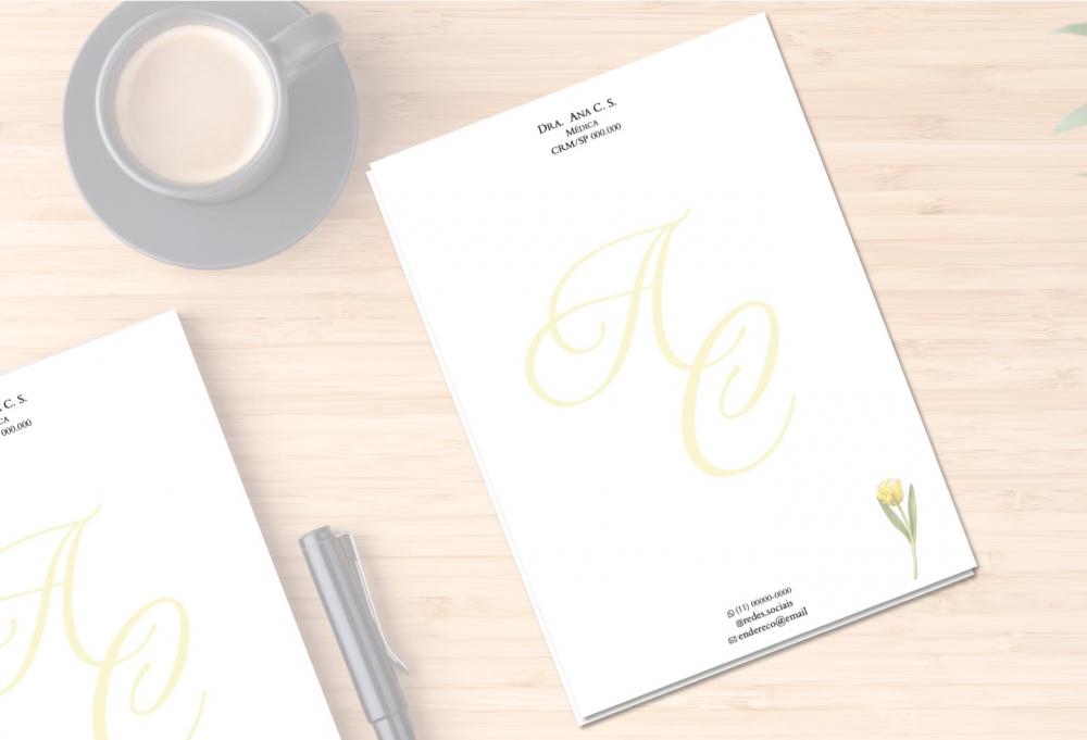 Receituário Personalizado A5 c/ 100 Fls Clínica Geral