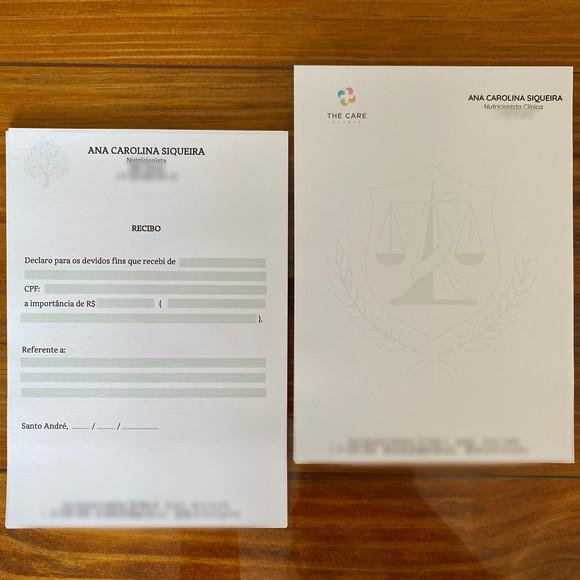 Formulários Médicos Personalizados A5 100 fls