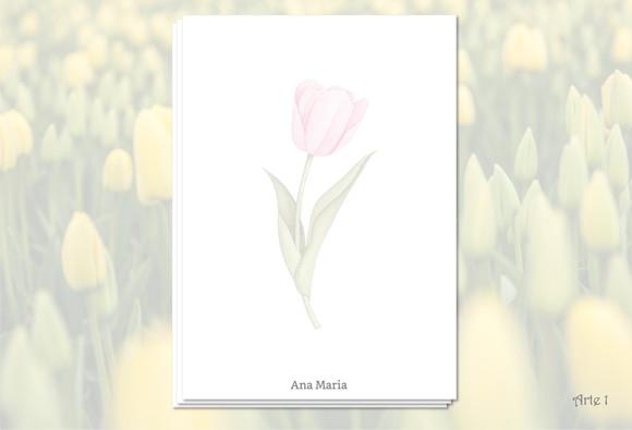 Papel de Carta Personalizado - Bloco de Notas - A5 - 100 Fls