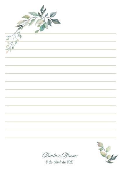 Papel de Carta Personalizado