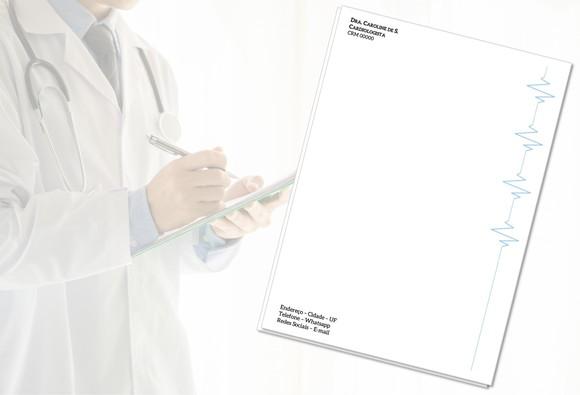 Receituário Personalizado A5 - 100 Fls - Cardiologia