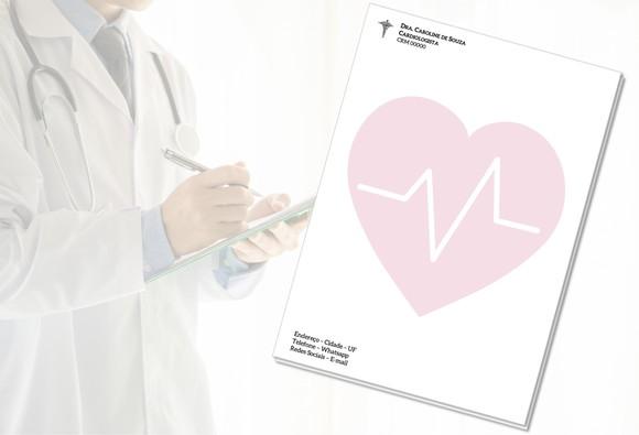 Receituário Personalizado A5 - 100 Fls - Cardiologia