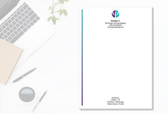 Receituário Personalizado A5 - 100 Fls - Psicologia