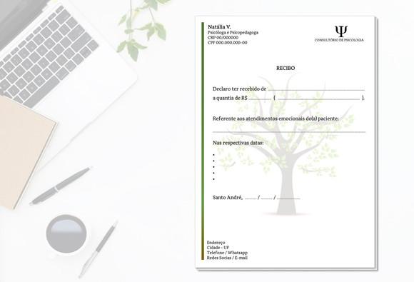 Receituário Personalizado A5 - 100 Fls - Psicologia