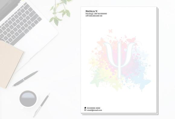 Receituário Personalizado A5 - 100 Fls - Psicologia