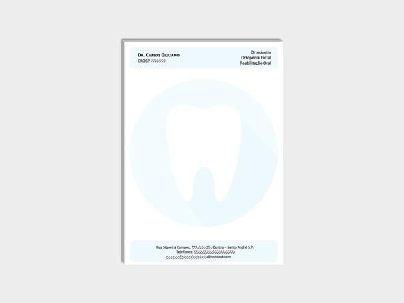 Receituário Personalizado A5 - 100 Fls - Odontologia