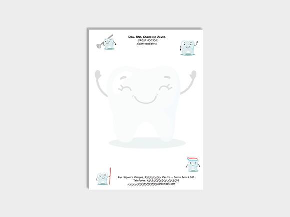Receituário Personalizado A5 - 100 Fls - Odontologia