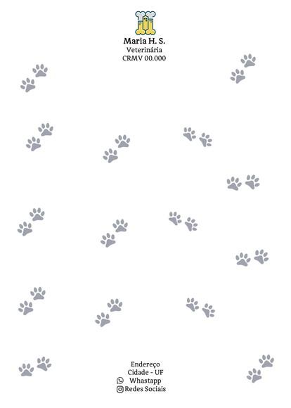 Receituário Personalizado A5 - 100 Fls - Veterinária