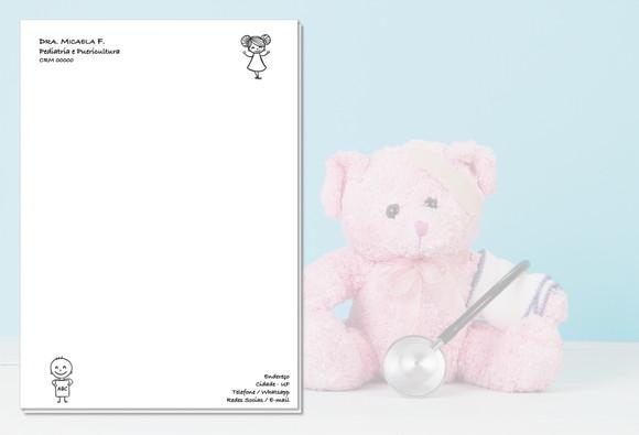 Receituário Personalizado A5 - 100 fls - Pediatria