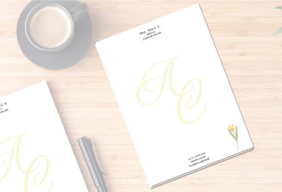Receituário Personalizado A5 c/ 100 Fls Clínica Geral
