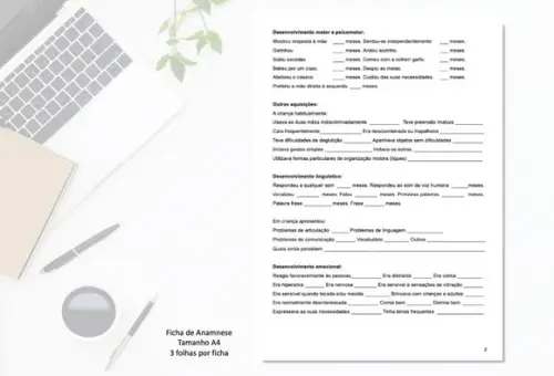 Ficha Anamnese Psicologia Infantil - Personalizada