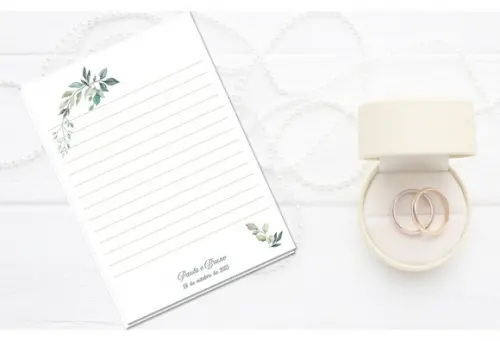 Papel de Carta Personalizado - Bloco de Notas - A5 - 100 Fls