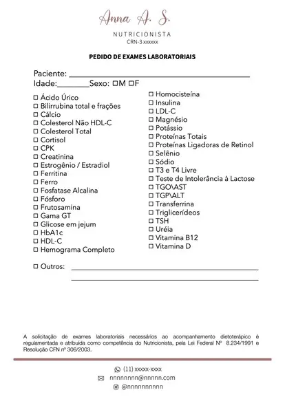 Pedidos de Exames Personalizados - A5 c/ 100 Fls