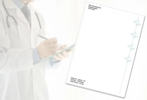Receituário Personalizado A5 - 100 Fls - Cardiologia