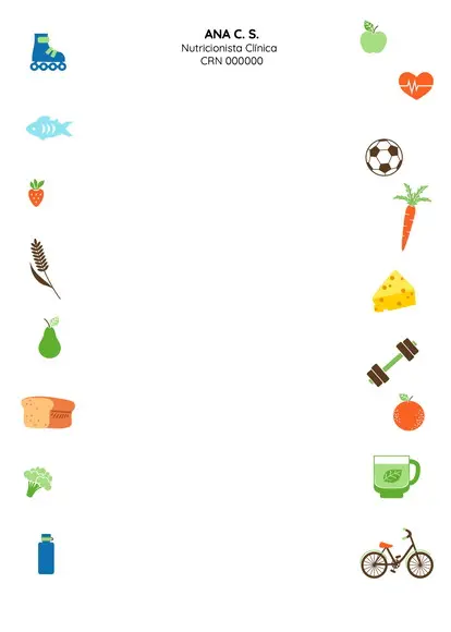 Receituário Personalizado A5 - 100 Fls - Nutricionista