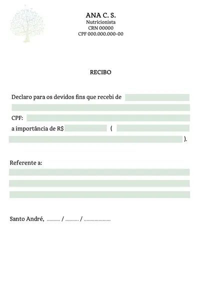 Receituário Personalizado A5 - 100 Fls - Nutricionista