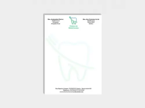 Receituário Personalizado A5 - 100 Fls - Odontologia
