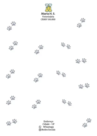 Receituário Personalizado A5 - 100 Fls - Veterinária