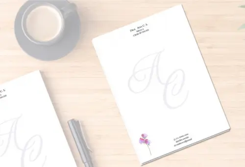 Receituário Personalizado A5 c/ 100 Fls Clínica Geral