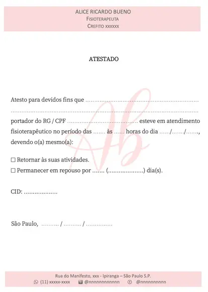 Recibos e Atestados Médicos Personalizados - A5 c/ 100 Fls
