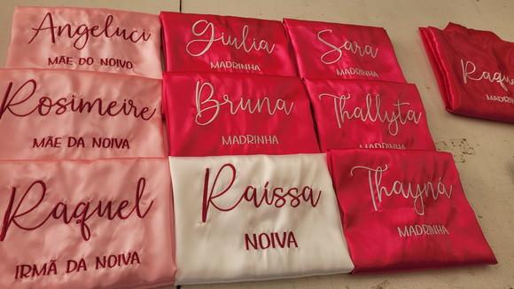 Robe Personalizado Cetim com Elastano