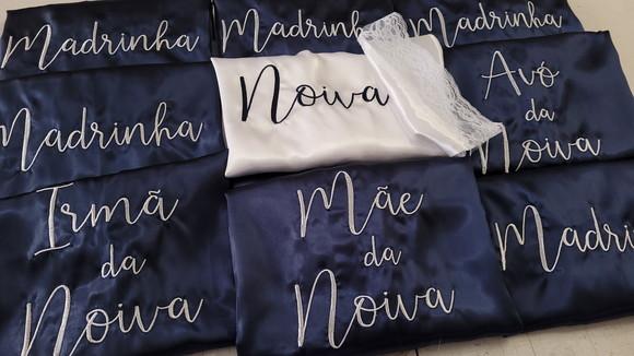 Robe Personalizado Azul Marinho