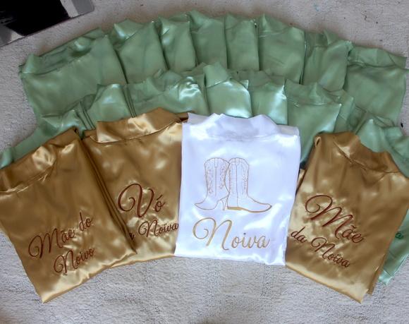 Robe/Roupão Personalizados Manga 3/4
