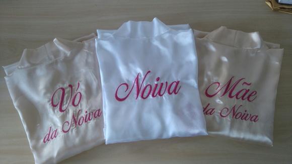 Robes Personalizados, GRATIS da noiva