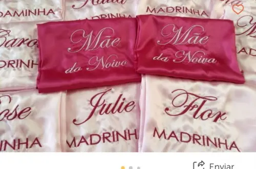16 Robes Personalizado Cetim com Elastano