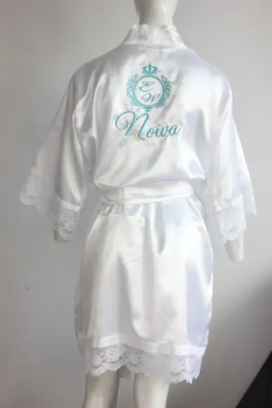 Robe manga 3/4 com renda