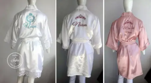 Robe/Roupão Personalizados Manga 3/4