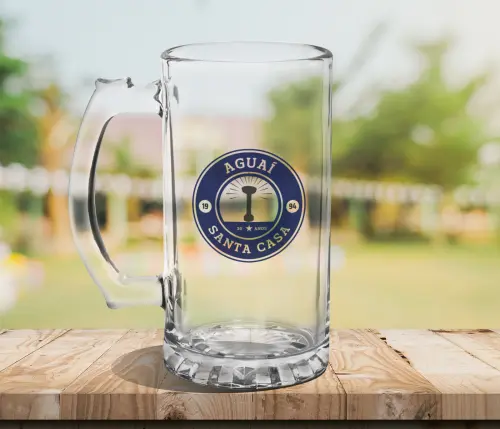 Caneca de vidro Chopp
