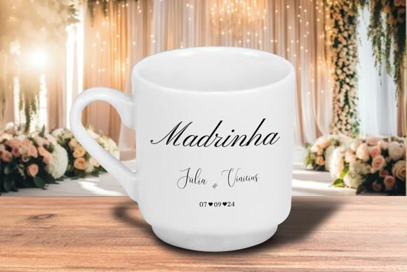Caneca Personalizada Casamento Padrinhos 220ml 36 Unidades