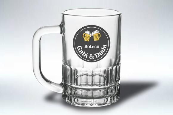 Caneca Personalizada de Chopp Munich 300ml - Kit 48 Un.