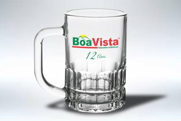 Caneca Personalizada de Chopp Vidro 300ml - Kit 48 Un.