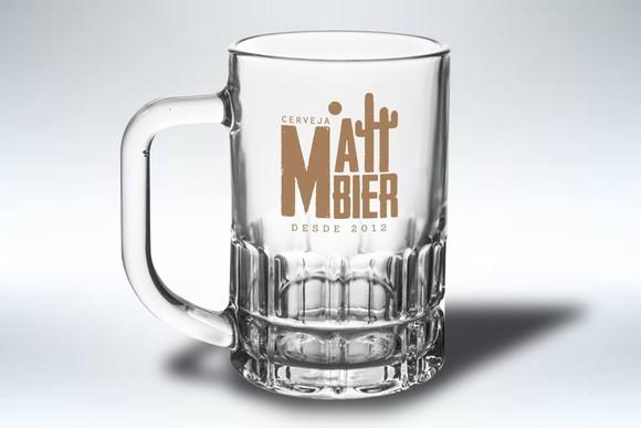 Caneca Personalizada de Chopp Vidro 300ml 24 Unidades