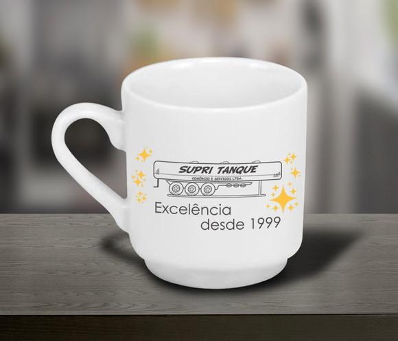 Caneca Personalizada Porcelana Bela Vista 220ml 200 Unidades