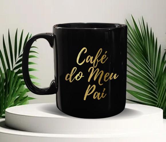 Caneca Personalizada Preta 300ml - Kit 36 Unidades