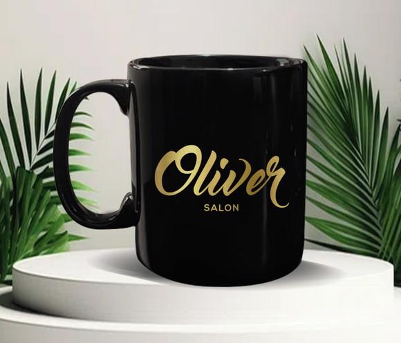 Caneca Personalizada Preta 300ml 48 Unidades