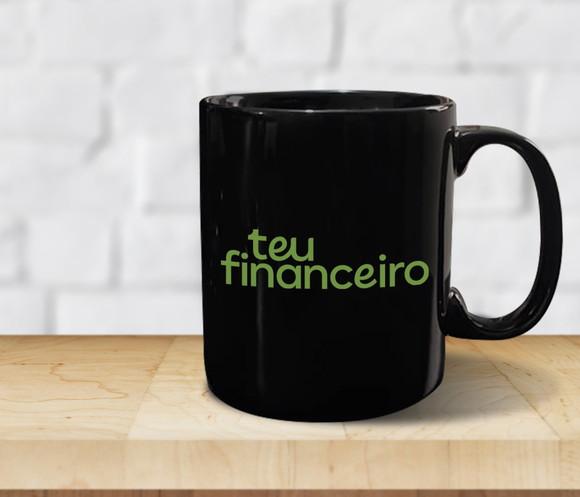 Caneca Personalizada Preta 300ml 48 Unidades