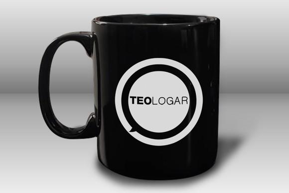 Caneca Personalizada Preta de Porcelana 300ml Kit 48 Un.