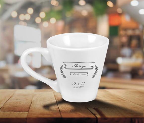 Caneca Personalizada Tulipa 120ml - Kit 60 Unidades