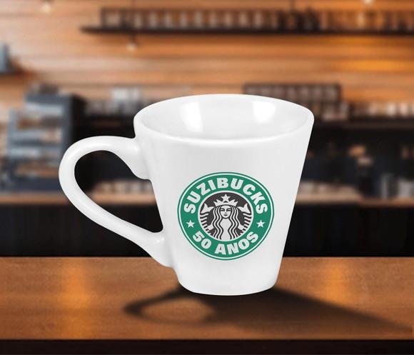 Caneca Personalizada Tulipa 120ml Porcelana