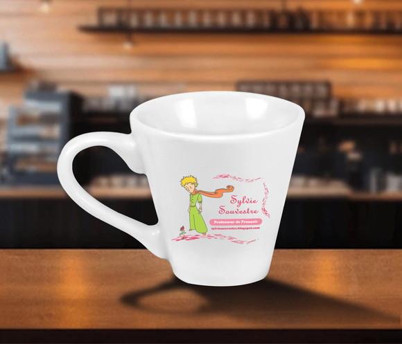 Caneca Personalizada Tulipa 120ml Porcelana
