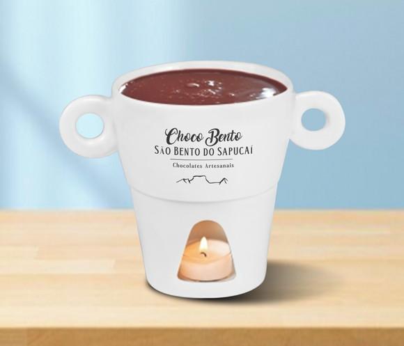 Caneca Porcelana Personalizada 250ml Fondue 100 Unidades