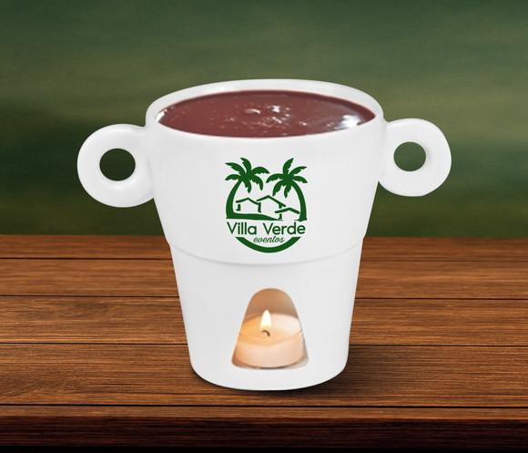 Caneca Porcelana Personalizada 250ml Fondue 48 Unidades